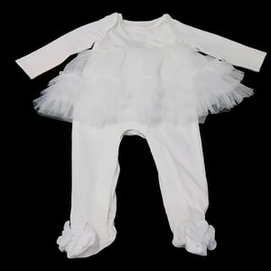 New With Tags!!  Mud Pie Mesh Skirted Sleeper 4058p